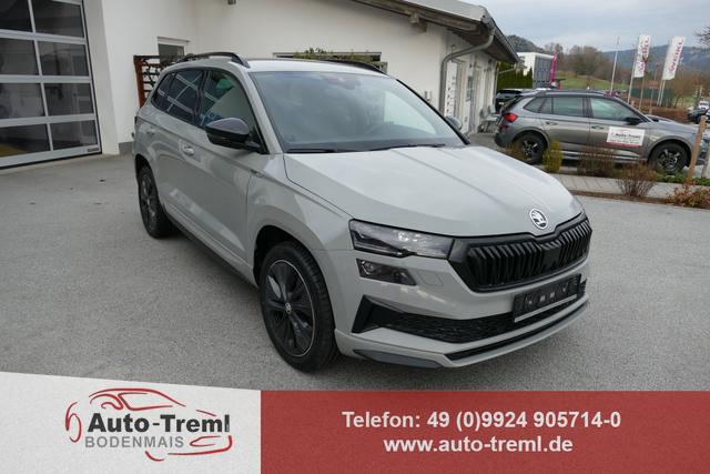 Skoda Karoq - Sportline 1.5 TSI DSG 150 PS AHK DCC Virtualles Pedal el.H. Matrix-LED Navi Dopp. Ladeboden Notrad Virtual Cockpit SHZ beh.Lenkrad ACC Facelift