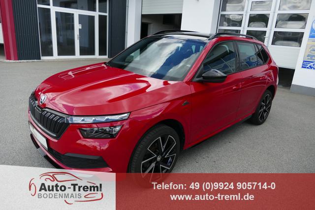 Skoda Kamiq - Monte Carlo 1.5 TSI 150 PS Navi Pano 18" Vega Kamera beh.WS SHZ PDC ACC Wireless Charging Virtual Cockpit Totwinkel