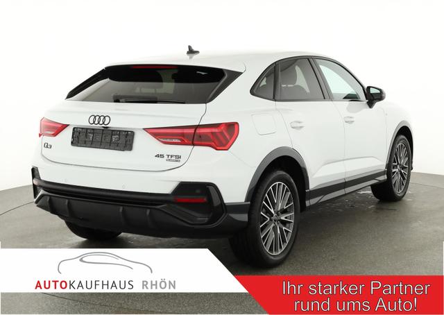 Audi Q3 Sportback - 45 TFSI quattro S line qu S-LINE, AHK, 19-Zoll, Optik schwarz, Navi, Kamera, el. Klappe