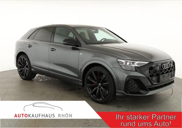 Audi Q8 - 50 TDI quattro qu S-LINE, Standheizung, HuD, Luft, Pano, B&O, 23-Zoll, AHK, Leder, AreaView, Optik schwarz