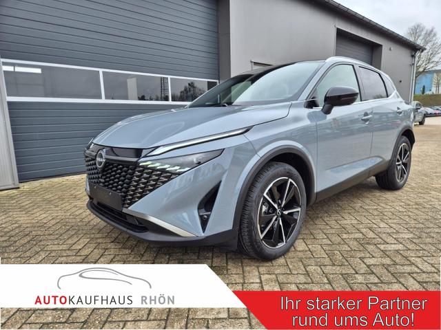 Nissan Qashqai - 1.3 DIG-T MHEV 158 PS X-Tronic Tekna Voll-Leder Klimaautomatik PanoGlasdach Sitzheizung Lenkradheizung Navi Head-Up Display elektr. Heckklappe ACC PDC v+h 360&deg;Kamera DAB Bluetooth Touchscreen Apple CarPlay Android Auto 19"LM