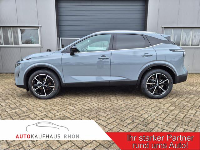 Nissan Qashqai - 1.3 DIG-T MHEV 158 PS X-Tronic Tekna Voll-Leder Klimaautomatik PanoGlasdach Sitzheizung Lenkradheizung Navi Head-Up Display elektr. Heckklappe ACC PDC v+h 360&deg;Kamera DAB Bluetooth Touchscreen Apple CarPlay Android Auto 19"LM