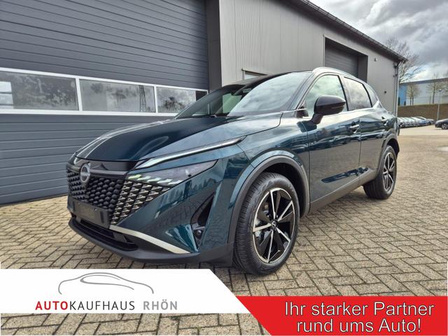 Nissan Qashqai - 1.3 DIG-T MHEV 158 PS X-Tronic Tekna Voll-Leder Klimaautomatik PanoGlasdach Sitzheizung Lenkradheizung Navi Head-Up Display elektr. Heckklappe ACC PDC v+h 360&deg;Kamera DAB Bluetooth Touchscreen Apple CarPlay Android Auto 19"LM