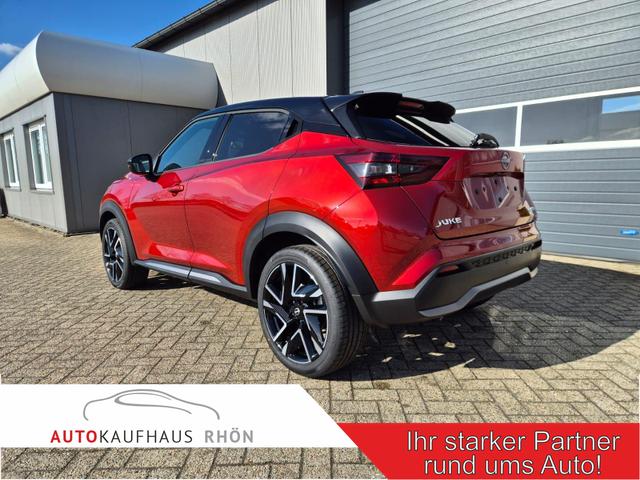 Nissan Juke - 1.0 DIG-T 114PS N-Design Automatik Teil-Leder Klimaautomatik Sitzheizung Lenkradheizung PDC v+h R&uuml;ckf.Kamera Navi 19"LM Bluetooth Touchscreen Apple CarPlay Android Auto
