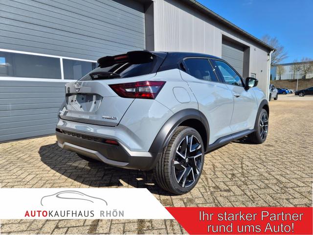 Nissan Juke - 1.0 DIG-T 114PS N-Design Automatik Teil-Leder Klimaautomatik Sitzheizung Lenkradheizung PDC v+h R&uuml;ckf.Kamera Navi 19"LM Bluetooth Touchscreen Apple CarPlay Android Auto
