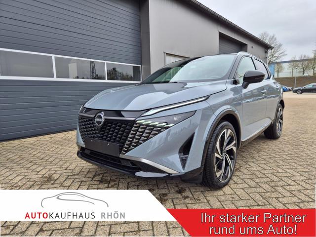Nissan Qashqai - 1.3 DIG-T MHEV 158 PS X-Tronic Tekna Premium Paket 20"LM Teil-Leder PanoGlasdach Klimaautomatik Sitzheizung Lenkradheizung Navi Head-Up Display elektr. Heckklappe ACC PDC v+h 360&deg;Kamera DAB Bluetooth Touchscreen Apple CarPlay Android Auto