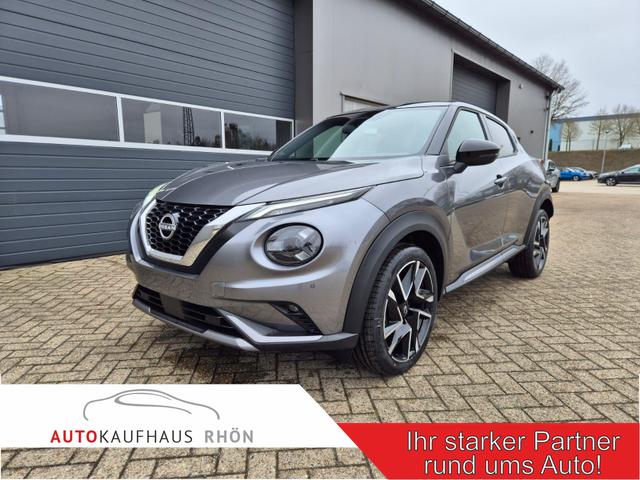 Nissan Juke - 1.0 DIG-T 114PS N-Design Automatik Teil-Leder Klimaautomatik Sitzheizung Lenkradheizung PDC v+h R&uuml;ckf.Kamera Navi 19"LM Bluetooth Touchscreen Apple CarPlay Android Auto