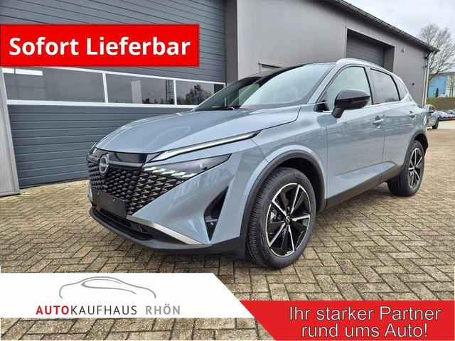 Nissan Qashqai - 1.3 DIG-T MHEV 158 PS X-Tronic Tekna Voll-Leder Klimaautomatik PanoGlasdach Sitzheizung Lenkradheizung Navi Head-Up Display elektr. Heckklappe ACC PDC v+h 360&deg;Kamera DAB Bluetooth Touchscreen Apple CarPlay Android Auto 19"LM