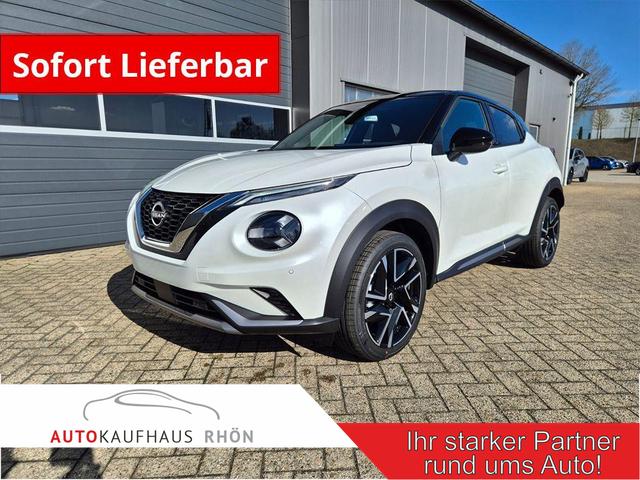 Nissan Juke - 1.0 DIG-T 114PS N-Design Automatik Teil-Leder Klimaautomatik Sitzheizung Lenkradheizung PDC v+h R&uuml;ckf.Kamera Navi 19"LM Bluetooth Touchscreen Apple CarPlay Android Auto
