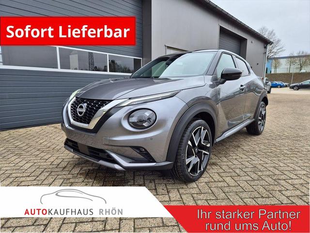 Nissan Juke - 1.0 DIG-T 114PS N-Design Automatik Teil-Leder Klimaautomatik Sitzheizung Lenkradheizung PDC v+h R&uuml;ckf.Kamera Navi 19"LM Bluetooth Touchscreen Apple CarPlay Android Auto