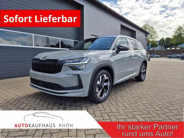 Skoda Kodiaq - Sportline 1.5 TSI 204PS PHEV DSG schwenkb. AHK elektr. PanoDach HUD Alcantara PDC v+h 360&deg;Kamera CANTON Sound Klimaautomatik Sitzheizung Lenkradheizung Navi Apple CarPlay Android Auto 2xKeyless 19"LM vollelektr. Reichweite 116KM