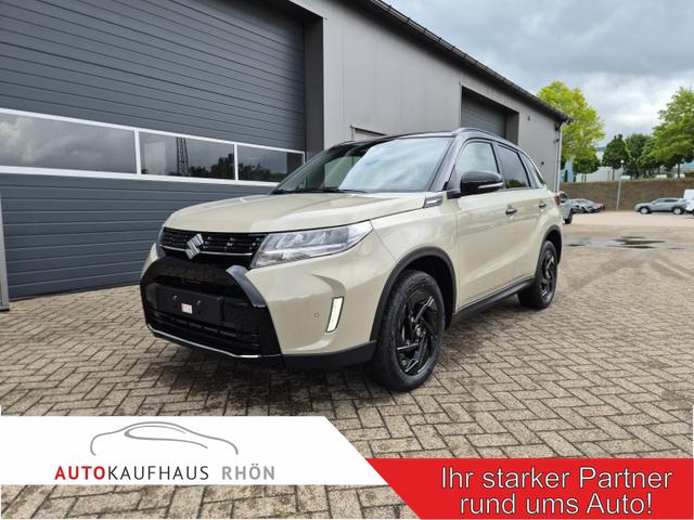 Suzuki Vitara - Comfort+ 110PS Automatik MHEV 4x4 ALLGRIP 1.4 Boosterjet Black Edition Panodach Teilleder Navi Klimaautomatik Sitzheizung ACC PDC v+h R&uuml;ckf.Kamera Suzuki-Radio Apple CarPlay Android Auto Touchscreen 2xKeyless 17-LM