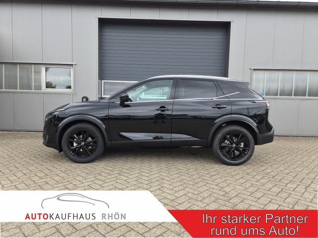 Nissan Qashqai - 1.3 DIG-T MHEV 158 PS X-Tronic Tekna Voll-Leder Klimaautomatik PanoGlasdach Sitzheizung Lenkradheizung Navi Head-Up Display elektr. Heckklappe ACC PDC v+h 360&deg;Kamera DAB Bluetooth Touchscreen Apple CarPlay Android Auto 19"LM