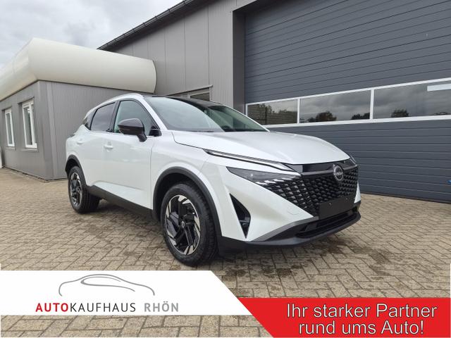 Nissan Qashqai - 1.3 DIG-T MHEV 158 PS X-Tronic N-Connecta Teil-Leder PanoGlasdach Klimaautomatik Sitzheizung Lenkradheizung Navi ACC PDC v+h 360&deg;Kamera DAB Bluetooth Touchscreen Apple CarPlay Android Auto 18"LM