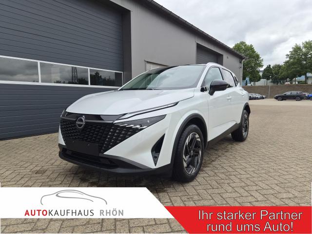 Nissan Qashqai - 1.3 DIG-T MHEV 158 PS X-Tronic N-Connecta Teil-Leder PanoGlasdach Klimaautomatik Sitzheizung Lenkradheizung Navi ACC PDC v+h 360&deg;Kamera DAB Bluetooth Touchscreen Apple CarPlay Android Auto 18"LM