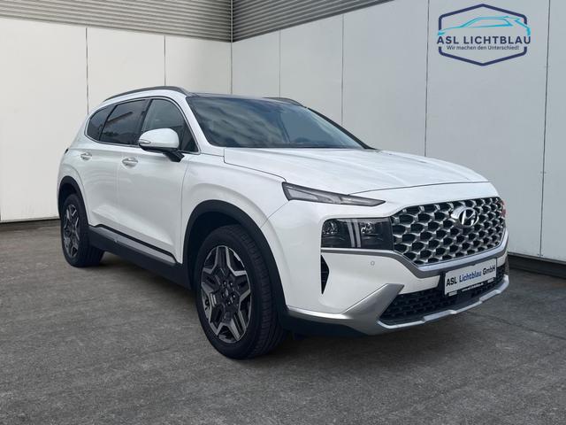 Hyundai / SANTA FE / Weiß / / / Santa Fe HEV 1.6 T-GDi 4WD 6AT PRIME Panoramadach