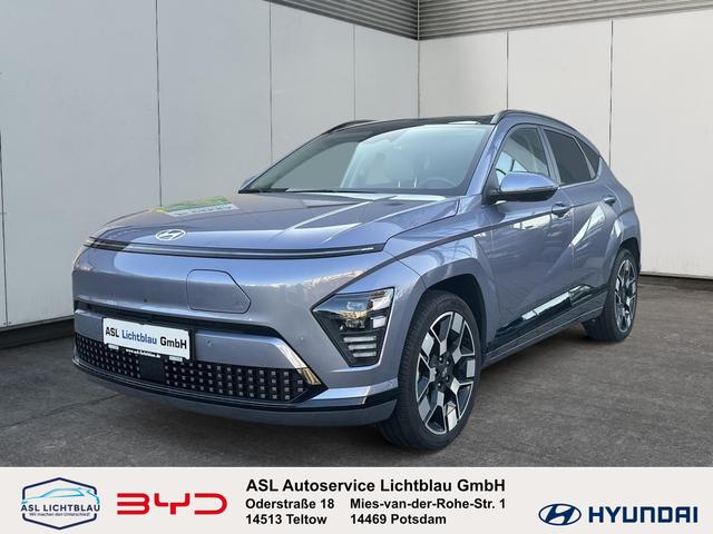 Hyundai KONA - Elektro (SX2) 65,4kWh PRIME Sitz-Komfortpaket & Ledersitze, Glas-Schiebedach, Assistenz-Paket, BOSE 19" Alu