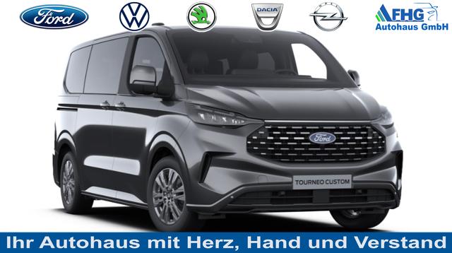 Ford Tourneo Custom - Titanium 2.0 TDCi 170PS AUTOMATIK ALLRAD L2 (LANGER RADSTAND) H1, 5 Jahre Garantie, 8 Plätze, 17" Alu, Sitzheizung, Klimautomatik vo/hi, Privacy-Glas, Spiegel elektr., Parksensoren v/h, Rückfahrkamera, LED-Scheinwerfer, Keyless, Beheizte Frontscheibe, Radio 13"