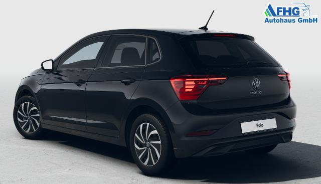 Volkswagen Polo LIFE 1.0 TSI 95PS DSG, 15" ALU, PARKSENSOREN HI, RADIO COMPOSITION/USB VO+HI/BT/DAB/APP-CONNECT KLIMA LED-SCHEINW./-RÜCKLEUCHTEN NEBELSCHEINW. LANE ASSIST MÜDIGKEITSERK. DIG. COCKPIT MUFU-LEDERLENKRAD AUßENSPIEGEL ANKLAPPBAR MITTELARML. DOPPELTER LADEBODE 