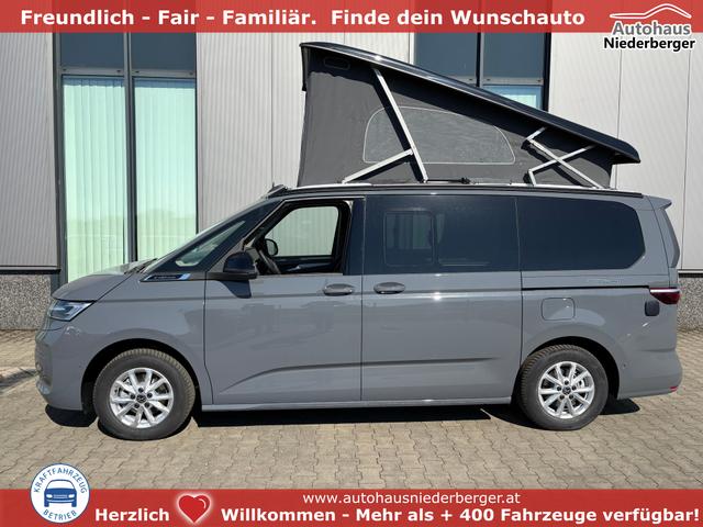 Volkswagen T7 California - Ocean 2.0 TDI 150PS DSG, 16" Alu, ELEKTRISCHES Aufstelldach, Privacy-Glas, Climatronic, KÜCHE, Standheizung + FB, Sitzheizung, Park Assist, Parksensoren v/h, Kamera, IQ Light LED-MATRIX, Markise, Side ACC, Ganzjahresreifen, Radio 10" App-Connect