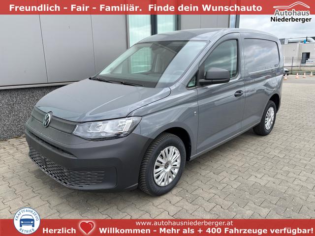 Volkswagen Caddy Cargo - 2.0 TDI 102PS, Pure-Grey, Klima, Parksensoren hinten, Reserverad, Kunststoffbodenbelag Fahrer-/Fahrgastraum, Ganzjahresreifen, Radio 10" + Wireless App-Connect, Tempomat, Hecktüren, Schiebetür rechts