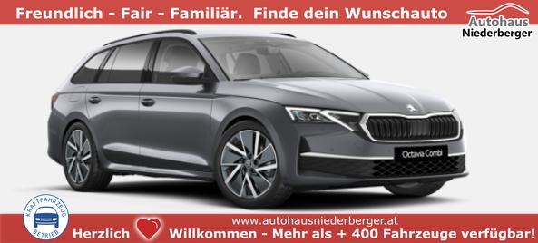 Skoda Octavia Combi - Dynamic 1.5 TSI 150PS, 5J GARANTIE, 18" Alu, MATRIX-LED, NAVI 13", Elektr. Heckklappe, Kessy, Alarm, Side Assist, Interieur LOUNGE, Beheizte Frontscheibe, Sitzheizung, M-Lederlenkrad beheizt, SunSet, Parksensoren vorn/hinten, R&uuml;ckfahrkamera, Virtual Cockpit 10"