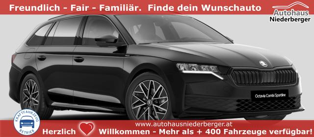 Skoda Octavia Combi - Sportline 1.5 TSI ACT 150PS, 5 JAHRE GARANTIE, 17" ALU, Climatronic, NAVI 13", Elektr. Heckklappe, ACC, Alarm, Parksensoren vo/hi, Privacy-Glas, KESSY, R&uuml;ckfahrkamera, Virtual Cockpit 10", Sitzheizung, LED-Scheinwerfer, Sportfahrwerk, Travel-Assistent