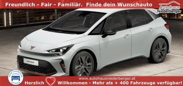 Cupra Born - Plus NEUWAGEN OHNE TAGESZULASSUNG (BAFA-F&Auml;HIG) 5 Jahre Garantie, 19" Alu, Climatronic, Parksensoren vo/hi, ACC Adaptiver Tempomat, Media System 12,9" + Full-Link, Vorbereitung AHK, LED-Scheinwerfer, Blind Spot Sensor
