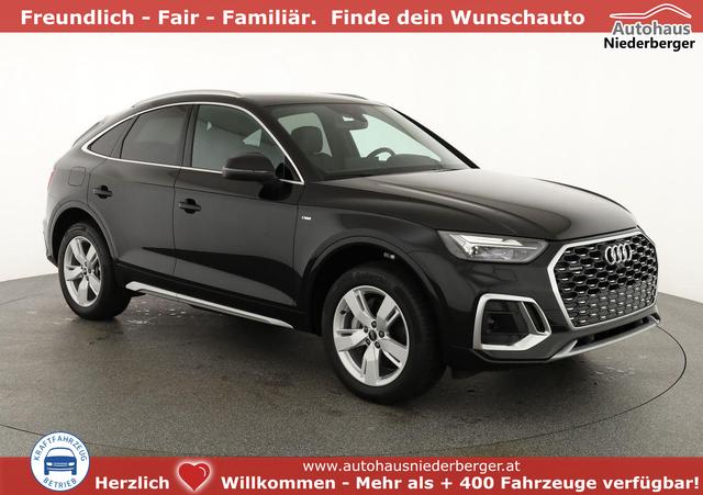 Audi Q5 Sportback - 55 TFSI e quattro S line TFSIe S-LINE, AHK, 19-Zoll, Teilleder