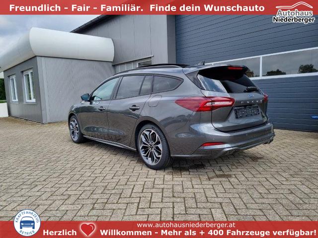 Ford Focus Turnier - 1.0 125PS ST-Line X elektr. PanoDach Winterpaket Rückf.Kamera ACC Klimaautomatik Sitzheizung Lenkradheizung Frontscheibe beheizb. Ford-Navi SYNC 4 B+O Sound DAB+ Bluetooth Apple Carplay Android Auto PDC v+h 2xKeyless 18-LM
