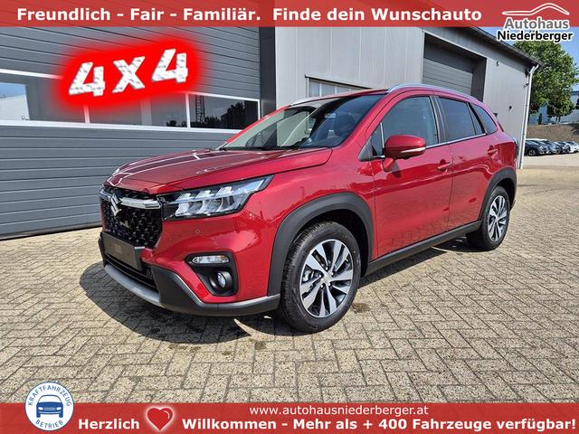 Suzuki S-Cross - Comfort+ 110PS MHEV 4x4 ALLGRIP 1.4 Boosterjet Teilleder Navi Klimaautomatik Sitzheizung ACC PDC v+h 4x Kamera Suzuki-Radio Apple CarPlay Android Auto Touchscreen 2xKeyless 17-LM