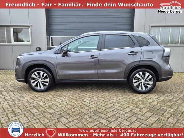 Suzuki S-Cross - Comfort+ 129PS MHEV 1.4 Boosterjet Teilleder Navi Klimaautomatik Sitzheizung ACC PDC v+h 4x Kamera Suzuki-Radio Apple CarPlay Android Auto Touchscreen 2xKeyless 17-LM