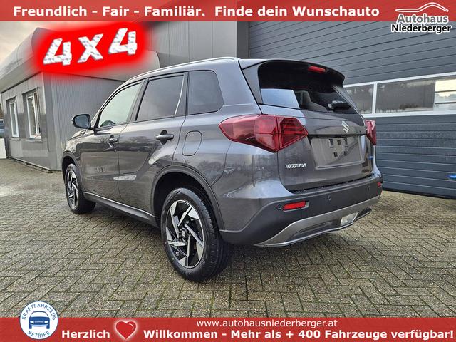 Suzuki Vitara - Comfort+ 110PS Automatik MHEV 4x4 ALLGRIP 1.4 Boosterjet Allrad Teilleder Navi Klimaautomatik Sitzheizung ACC PDC v+h Rückf.Kamera Suzuki-Radio Apple CarPlay Android Auto Touchscreen 2xKeyless 17-LM