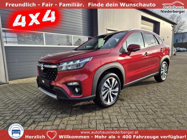Suzuki S-Cross - Comfort+ 110PS Automatik MHEV 4x4 ALLGRIP 1.4 Boosterjet Allrad Teilleder Navi Klimaautomatik Sitzheizung ACC PDC v+h 4x Kamera Suzuki-Radio Apple CarPlay Android Auto Touchscreen 2xKeyless 17-LM