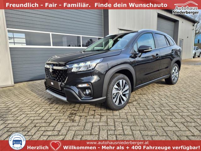 Suzuki S-Cross - Comfort+ 110PS MHEV 4x4 ALLGRIP 1.4 Boosterjet Teilleder Navi Klimaautomatik Sitzheizung ACC PDC v+h 4x Kamera Suzuki-Radio Apple CarPlay Android Auto Touchscreen 2xKeyless 17-LM