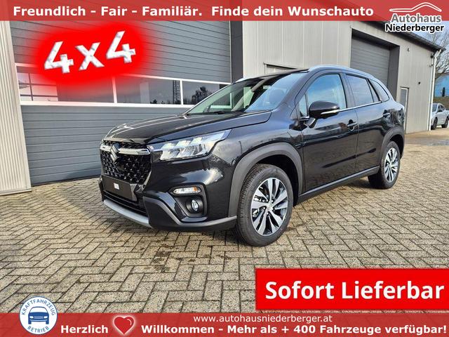 Suzuki S-Cross - Comfort+ 110PS MHEV 4x4 ALLGRIP 1.4 Boosterjet Teilleder Navi Klimaautomatik Sitzheizung ACC PDC v+h 4x Kamera Suzuki-Radio Apple CarPlay Android Auto Touchscreen 2xKeyless 17-LM