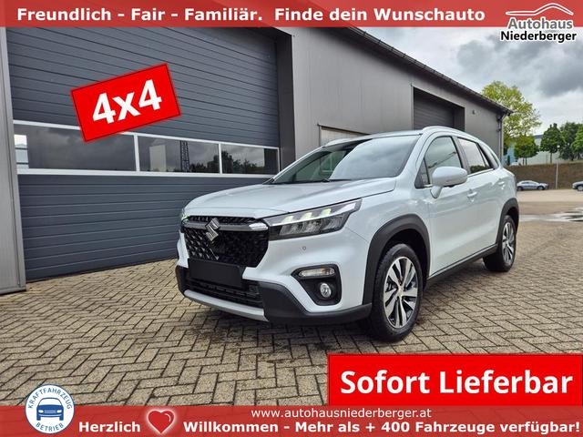 Suzuki S-Cross - Comfort+ 110PS MHEV 4x4 ALLGRIP 1.4 Boosterjet Teilleder Navi Klimaautomatik Sitzheizung ACC PDC v+h 4x Kamera Suzuki-Radio Apple CarPlay Android Auto Touchscreen 2xKeyless 17-LM