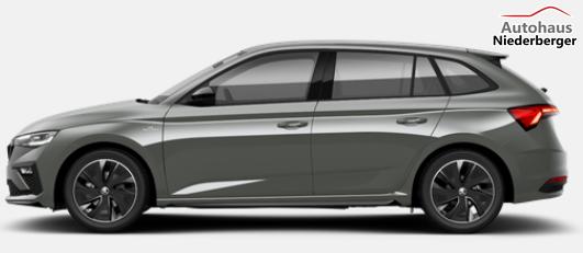 Skoda Scala Monte Carlo 1.0 TSI 115PS, Panoramadach, 17"Alu, Climatronic, MATRIX-LED, Kessy, Verlängerte Heckscheibe, SunSet, Parksensoren vorn/hinten, Rückfahrkamera, Tempomat, Winter-Paket, Sport-M-Lederlenkrad beheizt, Virtual Cockpit, Radio 8", SmartLink 