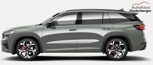 Skoda Kodiaq RS Angebot f. Menschen mit Behinderung 50%! 2.0 TSI 265PS DSG 4x4, Metallic/Stahl-Grau, 20"Alu, DCC, Beheizte Frontscheibe, Elektr. Heckklappe, Navi 13", CANTON, MATRIX-LED, HEAD-UP, Kessy, Alarm, Parksensoren, Panorama-Kamera, Sitzheizung vo/hi 