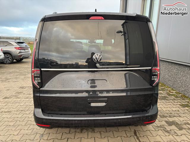 Volkswagen Caddy Style 1.5 TSI 115PS DSG/AUTOMATIK, Deep-Black, 17" Alu/Ganzjahresreifen, Winterpaket, ACC-Tempomat, Toter-Winkel, ParkAssist, Parksensoren vo/hi, Rückfahrkamera, Radio Ready2Discover 10" + Wireless AppConnect, Climatronic, Abgedunkelte Scheiben, M-Lederlenkrad 