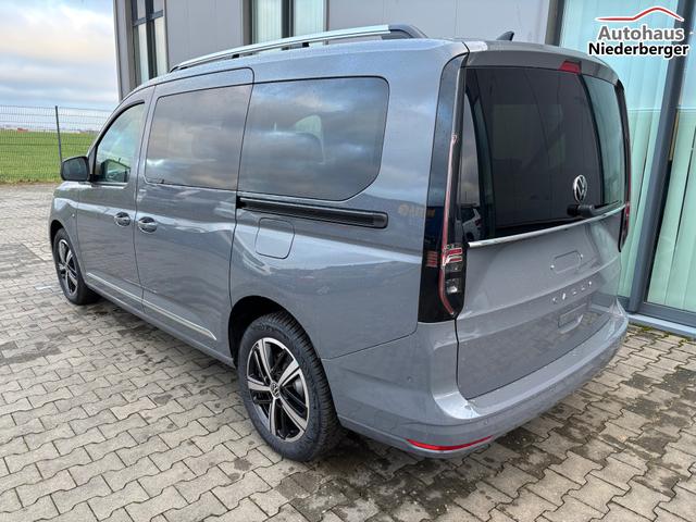 Volkswagen Caddy Style MAXI 7-SITZER 1.5 TSI 115PS DSG/AUTOMATIK, PURE-GREY, 17" Alu/Ganzjahresreifen, Winterpaket, ACC-Tempomat, Toter-Winkel, ParkAssist, Parksensoren vo/hi, Rückfahrkamera, Radio Ready2Discover 10" + Wireless AppConnect, Climatronic, Abgedunkelte Scheiben 