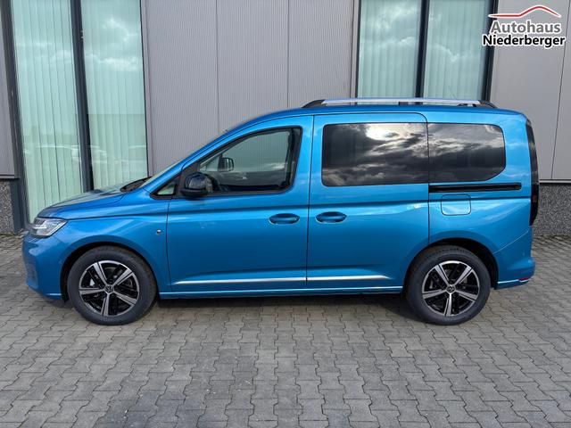 Volkswagen Caddy Style 1.5 TSI 115PS DSG/AUTOMATIK, BLAU-MET, 17" Alu/Ganzjahresreifen, Winterpaket, ACC-Tempomat, Toter-Winkel, ParkAssist, Parksensoren vo/hi, Rückfahrkamera, Radio Ready2Discover 10" + Wireless AppConnect, Climatronic, Abgedunkelte Scheiben, M-Lederlenkrad 