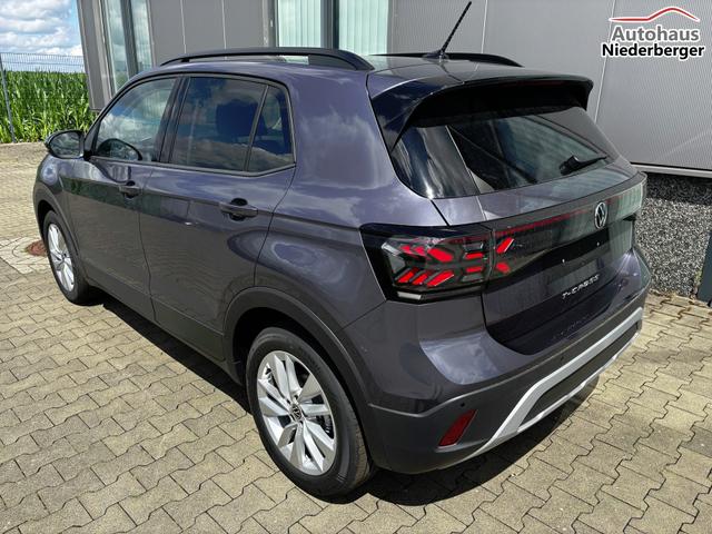 Volkswagen T-Cross LIFE 1.0 TSI 115PS DSG/AUTOMATIK, Rauch-Grau-Metallic, Parksensoren v/h, R&uuml;ckfahrkamera, Privacy-Glas, Sitzheizung, Climatronic, IQ LIGHT MATRIX-LED, Radio Ready2Discover+Wireless App-Connect, 17" Alu, KEYLESS, Lendenwirbelst&uuml;tze, M-Lederlenkrad, Dachreling 
