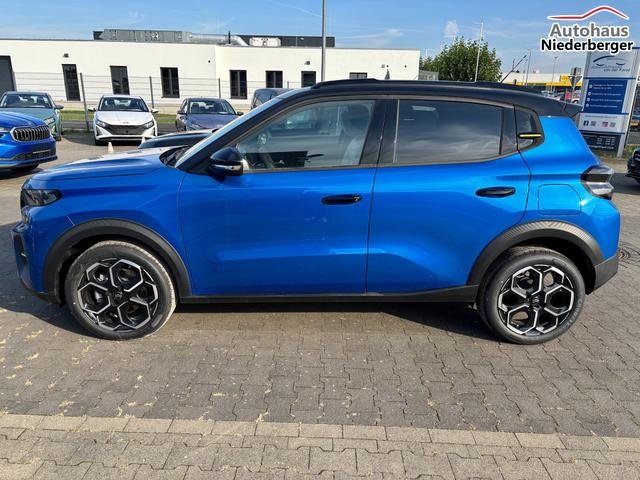 Citroën C3 NEUES MODELL "MAX" Turbo 100PS, Blau-Metallic, Winterpaket, 17" Alufelgen, Parksensoren hinten, Rückfahrkamera, Klimautomatik, Privacy-Glas, Dachreling, Navigation, Head-up-Display, Außenspiegel elektr. einstell-/beheiz-/anklappbar, ZV mit Fernbedienung 