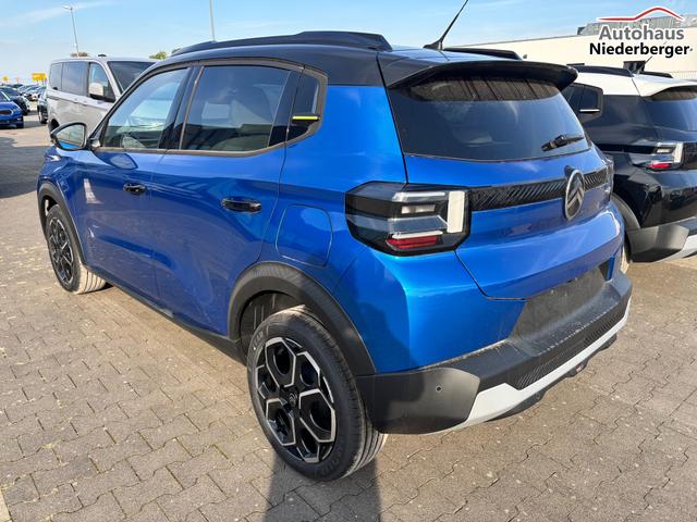 Citroën C3 NEUES MODELL "MAX" Turbo 100PS, Blau-Metallic, Winterpaket, 17" Alufelgen, Parksensoren hinten, Rückfahrkamera, Klimautomatik, Privacy-Glas, Dachreling, Navigation, Head-up-Display, Außenspiegel elektr. einstell-/beheiz-/anklappbar, ZV mit Fernbedienung 