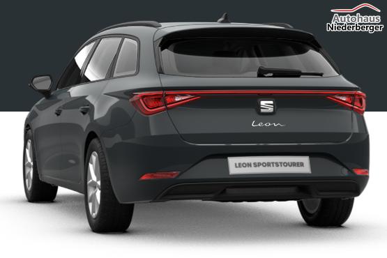 Seat Leon Sportstourer Style 1.5 TSI 115PS, Fjord-Blau, 5 Jahre Garantie, 16" ALU, MATRIX-LED, Privacy-Glas, Winter-Paket, 3-Zonen-Climatronic, ParkAssist, Parksensoren v/h, R&uuml;ckfahrkamera, Radio 10,4" + Full-Link, Tempomat, M-Lederlenkrad, variabler Ladeboden 