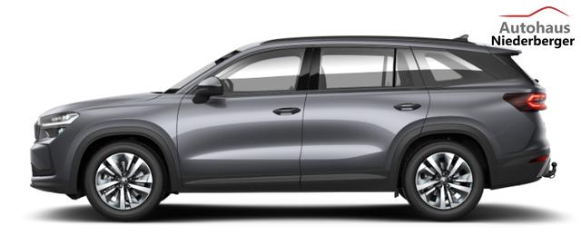 Skoda Kodiaq Selection Business Edition 1.5 TSI mHEV 150PS DSG, 3J Garantie, 18" Alu, ANH&Auml;NGERKUPPLUNG, MATRIX-LED, ELEKTR. HECKKLAPPE, NAVI 13", KESSY+ALARM, Fahrersitz + Sitzheizung, SPORT-M-Lederlenkrad beheizt, 3Z-Climatronic, ACC, Parksensoren v/h, R&uuml;ckfahrkamera, Dachreling 