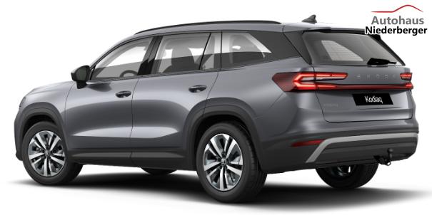 Skoda Kodiaq Selection Business Edition 1.5 TSI mHEV 150PS DSG, 3J Garantie, 18" Alu, ANH&Auml;NGERKUPPLUNG, MATRIX-LED, ELEKTR. HECKKLAPPE, NAVI 13", KESSY+ALARM, Fahrersitz + Sitzheizung, SPORT-M-Lederlenkrad beheizt, 3Z-Climatronic, ACC, Parksensoren v/h, R&uuml;ckfahrkamera, Dachreling 