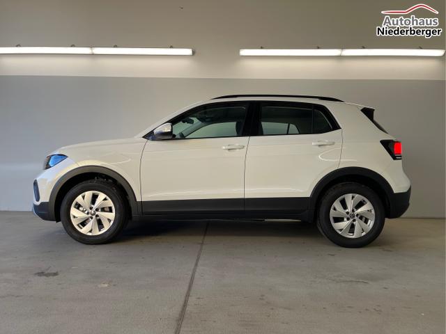 Volkswagen / T-Cross / Wei&szlig; / / / 95PS PDC vo+hi+Shz+App+Side+Travel