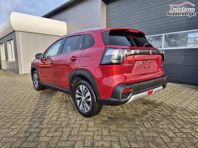Suzuki S-Cross Comfort+ 110PS Automatik MHEV 4x4 ALLGRIP 1.4 Boosterjet Allrad Teilleder Navi Klimaautomatik Sitzheizung ACC PDC v+h 4x Kamera Suzuki-Radio Apple CarPlay Android Auto Touchscreen 2xKeyless 17-LM 